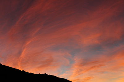 Low angle view of dramatic sky