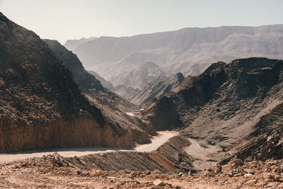 Scenic view of mountain range