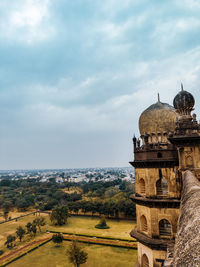 Panoramic view of historic building against sky