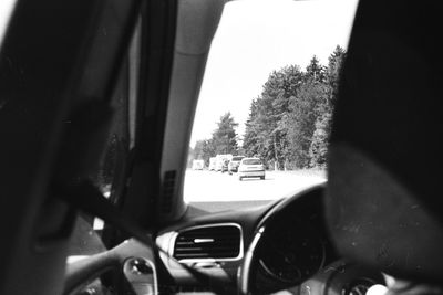 Close-up of car window