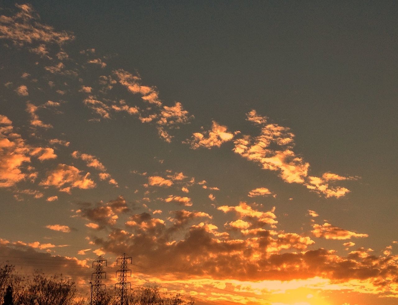 sunset, sky, nature, beauty in nature, tranquility, dramatic sky, no people, low angle view, cloud - sky, outdoors, scenics, day