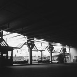 View of railroad station platform