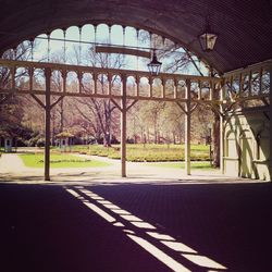 Built structure with trees in background