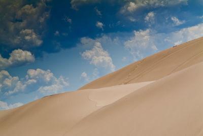 Scenic view of desert against sky