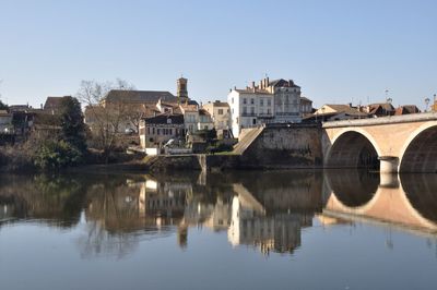 Bergerac, bridge on dordogne river