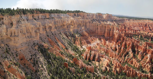 Panoramic view of rock formations