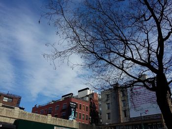 Low angle view of buildings against sky