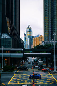 View of city street