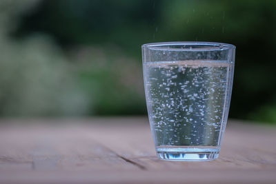 Close-up of drink on table