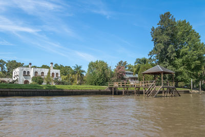 Scenic view of river against sky