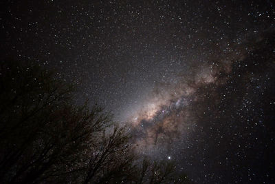 Low angle view of stars in sky at night