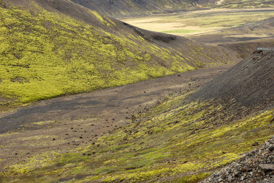 Scenic view of road amidst land