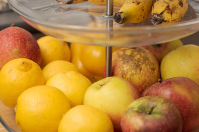 Close-up of apples on table