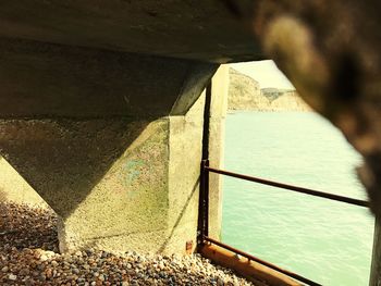 Close-up of sea against sky