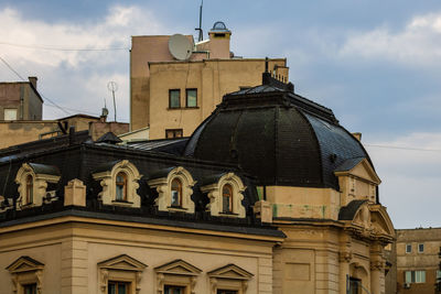 Low angle view of building against sky