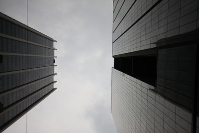 Low angle view of buildings against sky