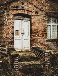 Exterior of abandoned building