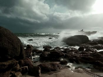 Scenic view of sea against sky