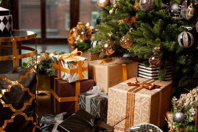 Christmas tree in box