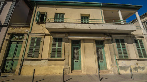 Low angle view of old building