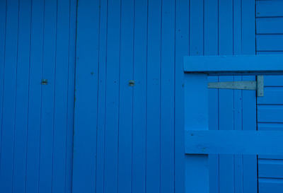 Full frame shot of blue door