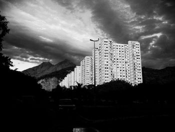 Road against cloudy sky