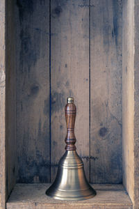 Christmas bell in wooden box