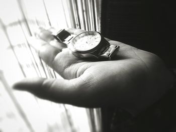 Close-up of human hand
