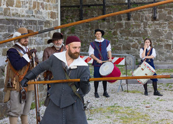 People standing outdoors