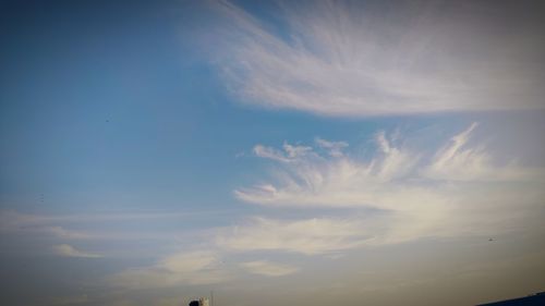 Low angle view of clouds in sky