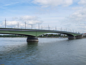 The city of bonn at the river rhine in germany