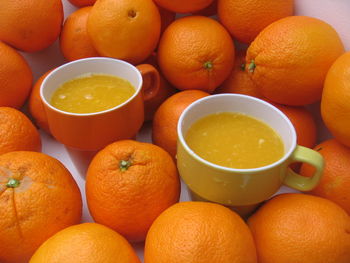 Full frame shot of oranges