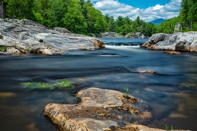 Scenic view of river against sky