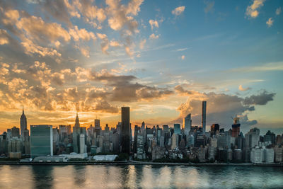 Cityscape at sunset