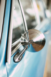 Close-up of vintage car