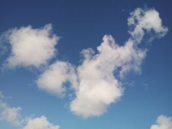 Low angle view of blue sky