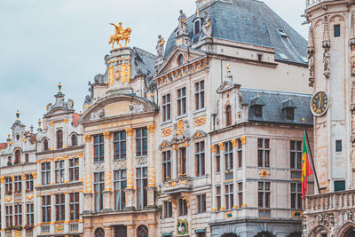 Low angle view of buildings against sky