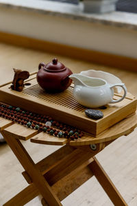 Close-up of coffee on table