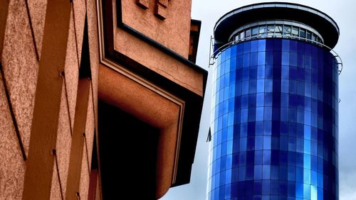 Low angle view of water tower