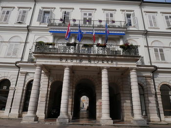 Low angle view of historical building