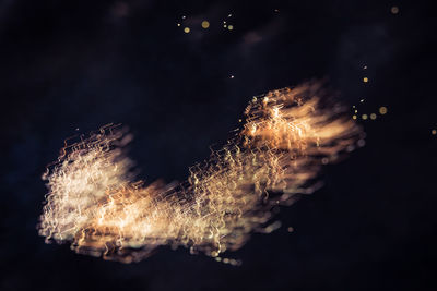 A beautiful, abstract artistic image of new year eve fireworks. 
