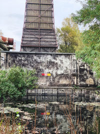 Exterior of old building against sky