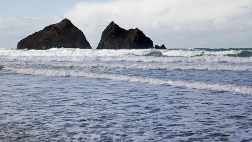 Scenic view of sea against sky