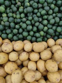 Full frame shot of fruits for sale at market stall