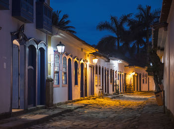 Street scene in the colonial town of paraty in brazil