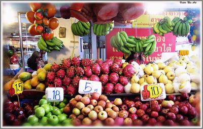 Variety of food for sale