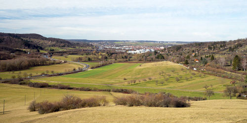 Scenic view of landscape against sky