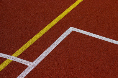 Full frame shot of track and field