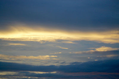 Scenic view of sky at sunset