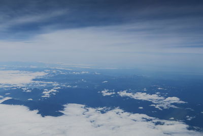 Aerial view of cloudscape against sky